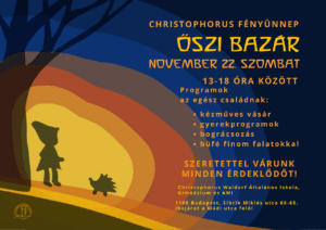 Christophorus Waldorf Általános iskola, Gimnázium és Alapfokú Művészeti Iskola Őszi bazár