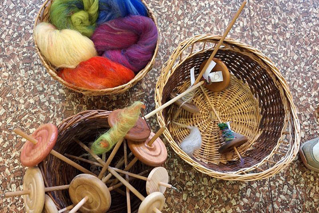 Gyapjú fonal készítése